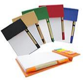LIBRETA ECOLÓGICA CON POST-IT 100 UNID X CAJA