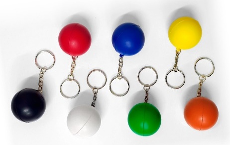 LLAVERO PELOTA ANTIESTRÉS 500 UNID X CAJA