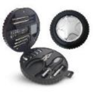 SET DE HERRAMIENTA EN FORMA DE LLANTA 24 UNID X CAJA