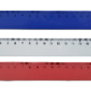 REGLA PLÁSTICA 20 CM 1440 UNID X CAJA